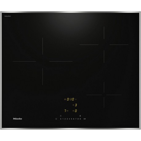 Miele Table induction KM 7360 FR Cadre Inox
