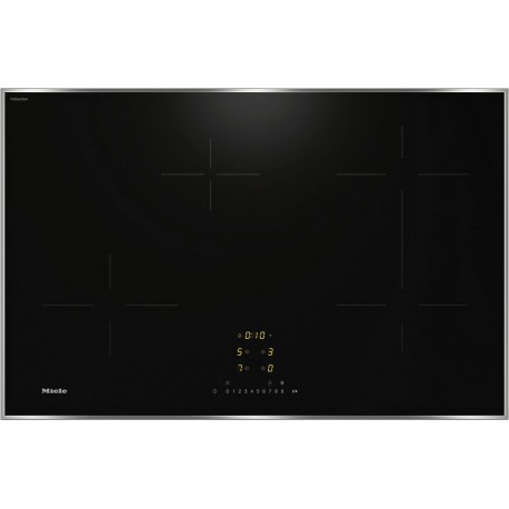 Miele Table induction KM 7373 FR Cadre Inox
