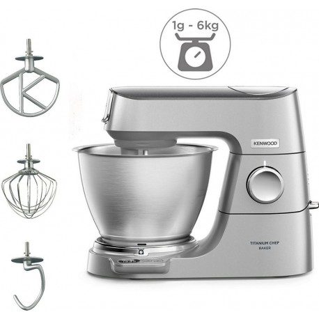 Kenwood Robot pâtissier KVC65.001SI Titanium Chef Baker