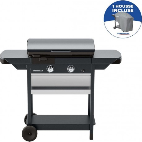 Campingaz Plancha gaz sur chariot EX plus + housse