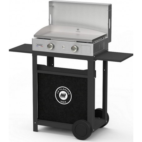 Le Marquier Plancha gaz LE MARQUIER Inox Duo 260 + couvercle inox