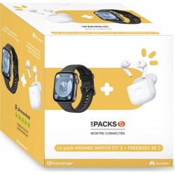 Huawei Montre connectée Pack Watch Fit 3 Noir + buds SE 2 Noir