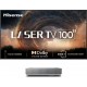 Hisense Vidéoprojecteur home cinéma 100L5ND Laser TV + écran ALR FRESNEL