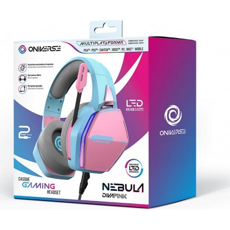 NC Casque gamer ONIVERSE Nebula Diva Pink