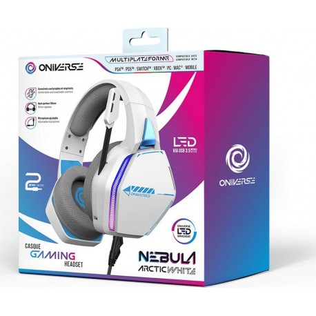 NC Casque gamer ONIVERSE Nebula Arctic White