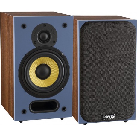 Davis Enceinte bibliothèque ARIANE 1 Bleu/Noyer x2