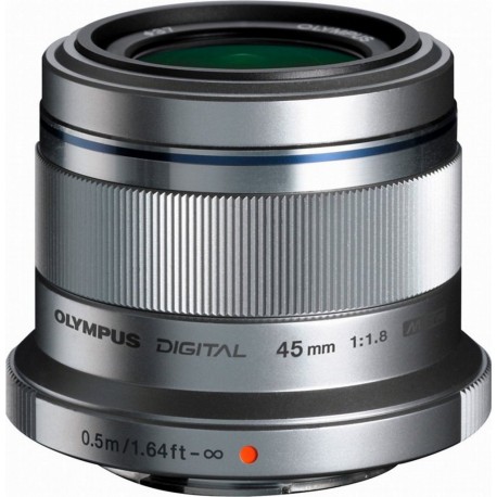 Olympus Objectif pour Hybride 45mm f/1.8 silver M.Zuiko