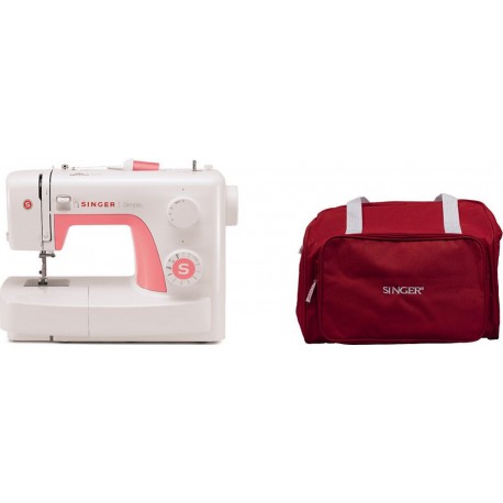 Singer Machine à coudre MC Simple 3210 + Sac rouge