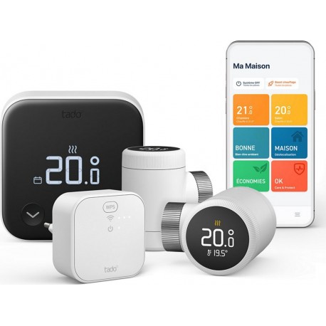NC Thermostat connecté TADO Kit X filaire et 2 têtes X