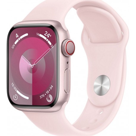 Apple Montre connectée WATCH Serie 9 Cellular 41mm Aluminium/Rose S/M