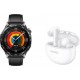 Huawei Montre connectée Pack Watch GT5 46 mm noir + Buds Blancs
