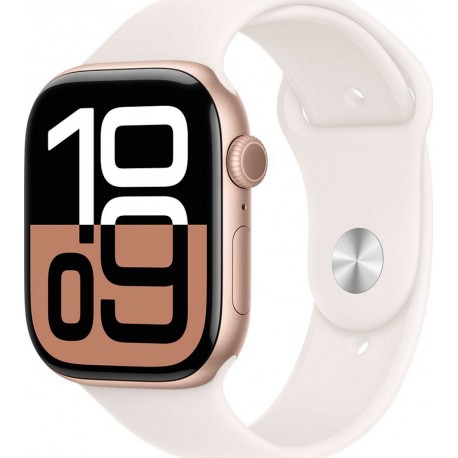 Apple Montre connectée WATCH Serie 10 46mm Alu/Or Rose M/L