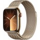 Apple Montre connectée WATCH Serie 9 Cellular 41mm Acier/Or Milanais Loop