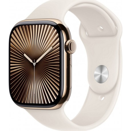 Apple Montre connectée WATCH Serie 10 46mm Titane Or M/L Cellular