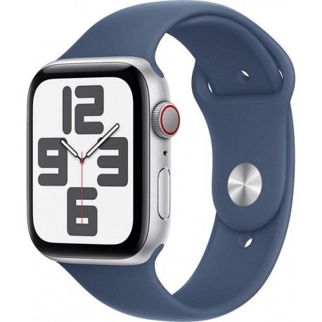 Apple Montre connectée WATCH SE 44mm Argent/Denim M/L Cellular