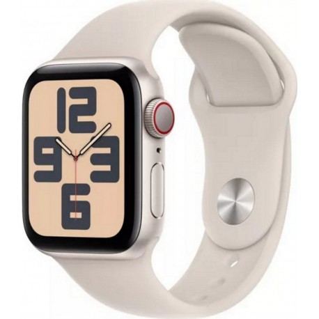 Apple Montre connectée WATCH SE 44mm Lumière Stellaire S/M Cellular