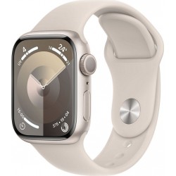 Apple Montre connectée WATCH Serie 9 41mm Aluminium/Lumière Stellaire S/M