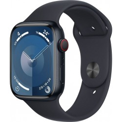 Apple Montre connectée WATCH Serie 9 Cellular 45mm Aluminium/Minuit M/L