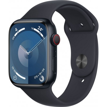 Apple Montre connectée WATCH Serie 9 Cellular 45mm Aluminium/Minuit M/L
