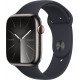 Apple Montre connectée WATCH Serie 9 Cellular 45mm Acier/Graphite Minuit M/L