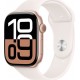 Apple Montre connectée WATCH Serie 10 42mm Alu/Or Rose M/L
