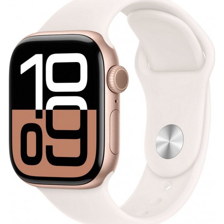 Apple Montre connectée WATCH Serie 10 42mm Alu/Or Rose M/L Cellular