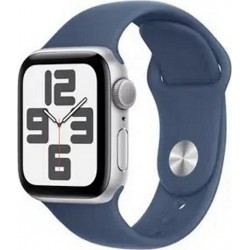 Apple Montre connectée WATCH SE 40mm Argent/Denim S/M