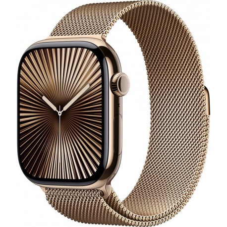 Apple Montre connectée WATCH Serie 10 46mm Titane Or S/M Cellular