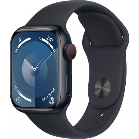 Apple Montre connectée WATCH Serie 9 Cellular 41mm Aluminium / Minuit S/M