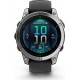 Garmin Montre sport Fenix E 47mm Acier inox bracelet gris