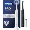 ORAL-B Brosse à dents électrique Pro 3900 DUO - Noire Et Blanche