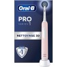 ORAL-B Brosse à dents électrique Pro 1 Rose Cross Action + 1 brossette