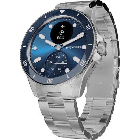 Withings Montre santé Scanwatch Nova Bleue