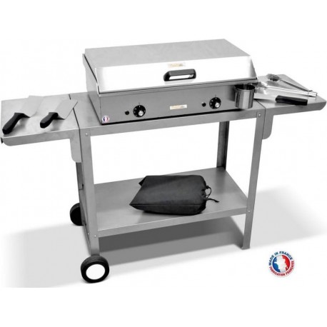 Mirichaud Plancha électrique Pack plancha NEO E650+Chariot+accessoire