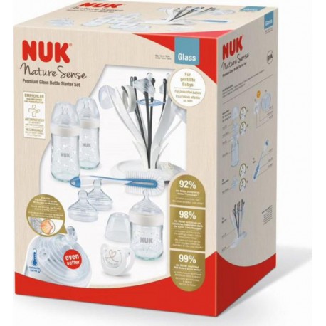 NUK Kit naissance Grand Set Nature Sense Verre