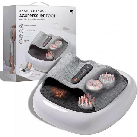 SHARPER IMAGE Masseur chauffant Acupoint Shiatsu pour les pieds