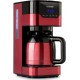 Klarstein Cafetière filtre Arabica - 800W - Rouge & noir