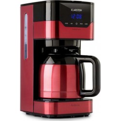 Klarstein Cafetière filtre Arabica - 800W - Rouge & noir