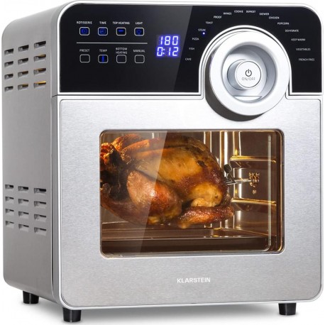 Klarstein Friteuse sans huile AeroVitalCube 14L 1700W Argent