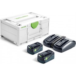 Festool Kit d'énergie SYS 18V 2x5,0/TCL 6 DUO