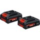 Bosch Pack batterie 2x EXBA18V-40 C