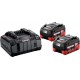 Metabo 2x&nbsp;batteries 5,5&nbsp;Ah 18&nbsp;V&nbsp;+&nbsp;chargeur ASC 30-36&nbsp;V