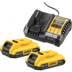 Dewalt Kit batterie (2x 18V/2Ah plus DCB1104)