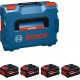 Bosch Pack batterie 4x EXBA18V-55, L
