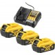 Dewalt Kit batterie (3x 18V/5Ah plus DCB1104)