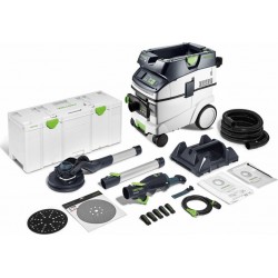 Festool Set ponceuse à long col et aspirateur PLANEX LHS 2 225 EQI/CTL 36