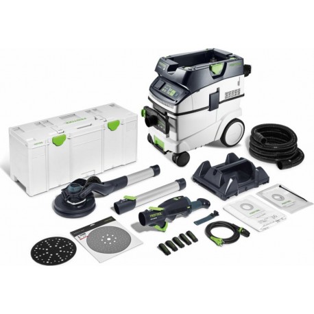 Festool Set ponceuse à long col et aspirateur PLANEX LHS 2 225 EQI/CTL 36