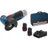 Bosch Meuleuse d'angle sans fil GWS 12V-76 de avec 2x2,0 Ah de batterie Li-Ion