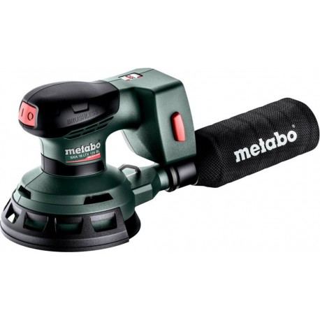 Metabo Ponceuse excentrique sans fil SXA 18 LTX 125 BL avec disque abrasif de 125 mm MetaLoc