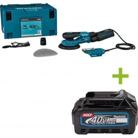 Makita BO004CGZJNL XGT 40 V Max 150 mm Ponceuse excentrique Palm excl. batterie et chargeur dans Mbox